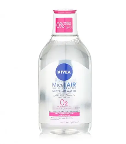 NIVEA Face Micellar Water, Makeup Remover, Dry Sensitive Skin, 400ml