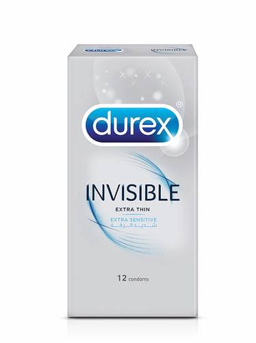 Durex condoms 12 pack Invisible Extra sensitive
