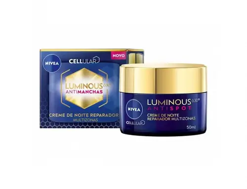 Nivea luminous 630 even glow night complexion care cream 50ml
