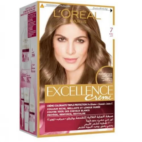 L'Oreal Paris Excellence Creme - 7 Blonde,172 ml