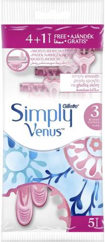 Gillette Simply Venus Disposable Razors, 5 Pieces