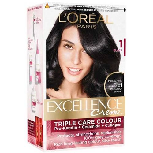 L'Oréal Paris Excellence Creme 1 black Haircolor