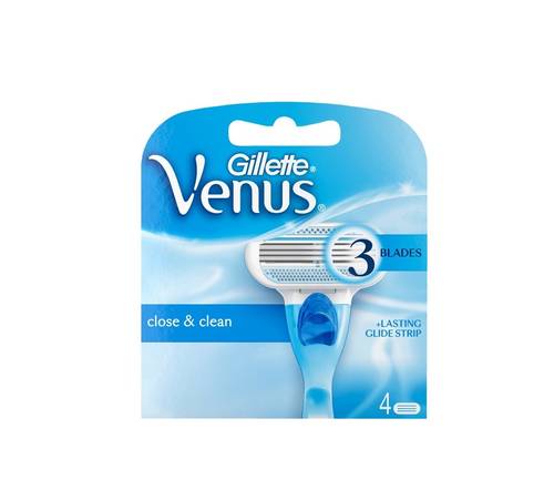 Gillette Venus Original Razor Blades For Women, Pack of 4 