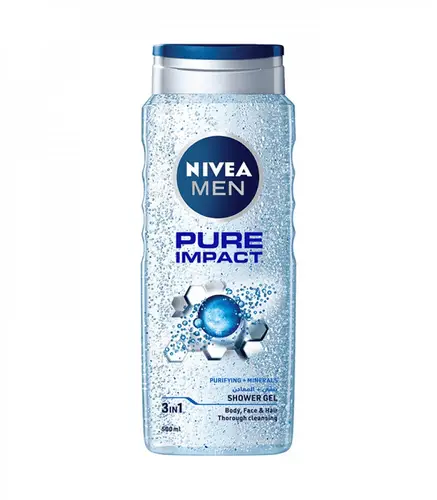 Nivea Men Shower Gel Pure Impact 500Ml