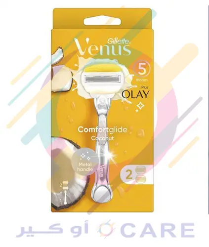 Gillette Razor Venus 5 Olay Comfortglide Coconut +2 Refill