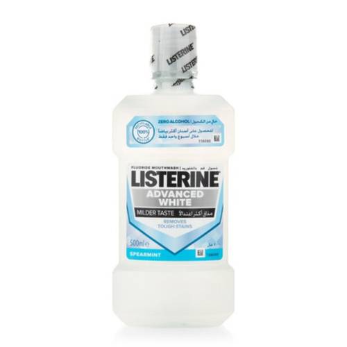 Listerine Mouth Wash Advanced White Spearmint 500 ml