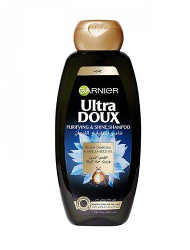 Garnier Ultra Doux Black Charcoal And Nigella Seed Oil Purifying And Shine Shampoo, 200 Ml