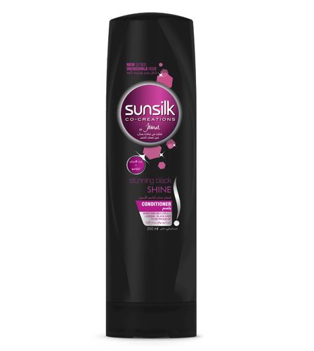 SUNSILK CONDITIONER STUNNING BLACK SHINE 350 ML
