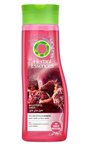 Herbal Essences Beautiful Ends Split End Protection Shampoo with Juicy Pomegranate Essences, 400 ml