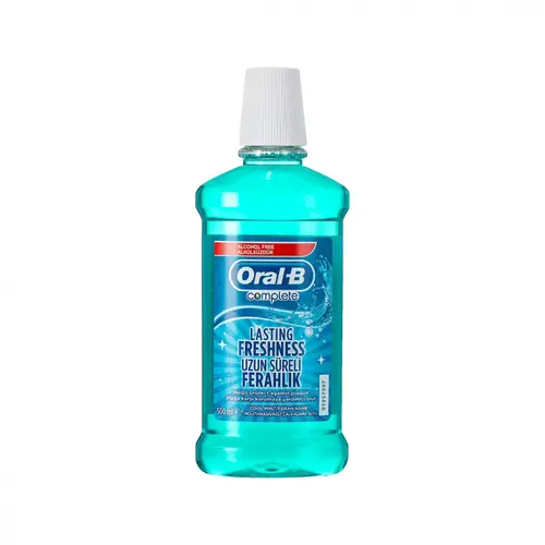 Oral-B Complete Protect Against Plaque Cool Mint Mouthwash 500 ml