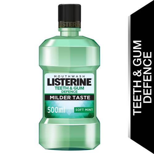 ListerineTeeth & Gum Defence Milder Taste Mouthwash 500 ml