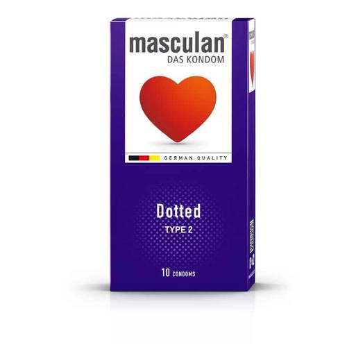 Masculan condom dotted type 2 10pcs