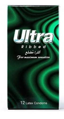 Ultra Ribbed Condoms 12 Pieces