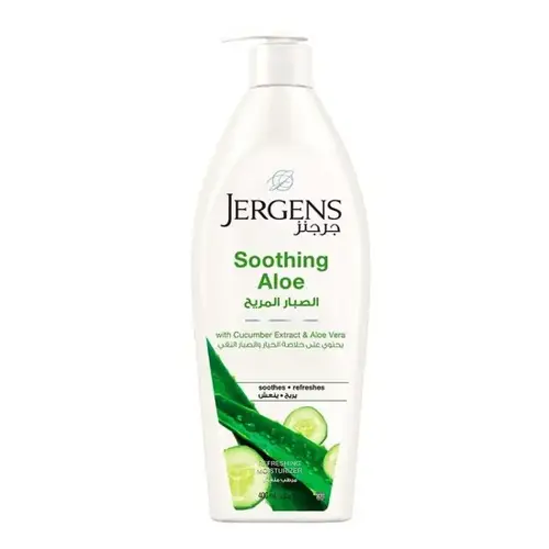 Jergens Aloe Vera Comfort Lotion With Cucumber Extract Refreshing Moisturizer 400 Ml