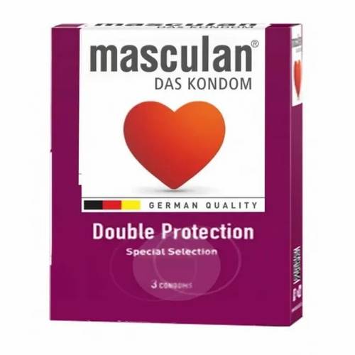 Masculan Condoms Double Protection 3 Pcs