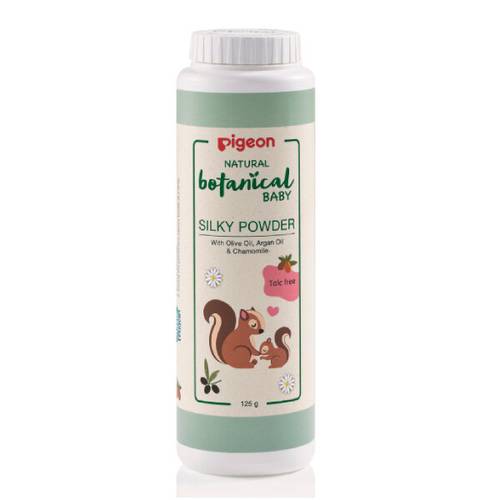 Pigeon Natural Botanical Baby Silky Powder with Olive, Argan & Chamomile 125 gm 
