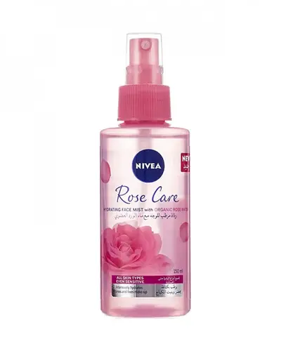 NIVEA Face Mist Hydrating, Rose Care with Organic Rose Water, All Skin Types, 150ml