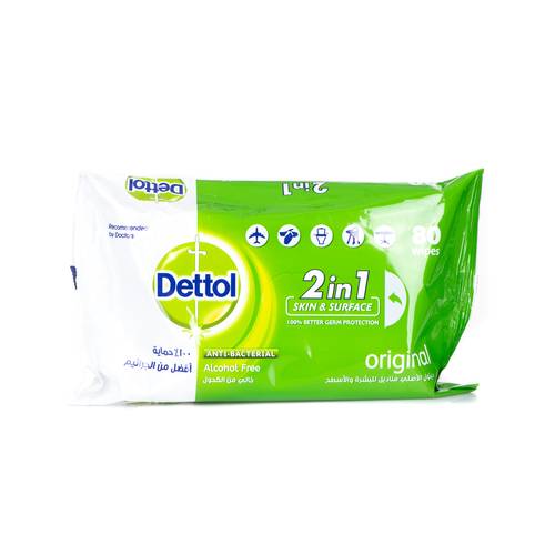Dettol AB Wipes 80 Pcs