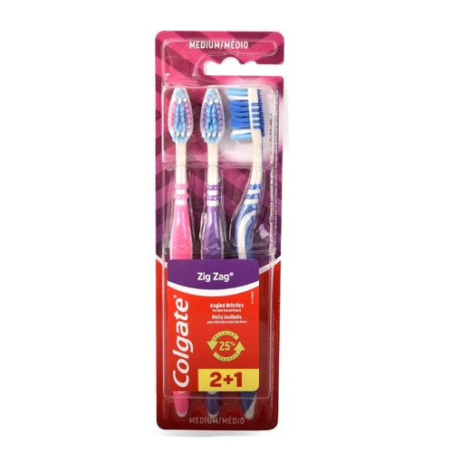 COLGATE ZIGZAG < MED > BUY 2 GET 1 FREE T.B