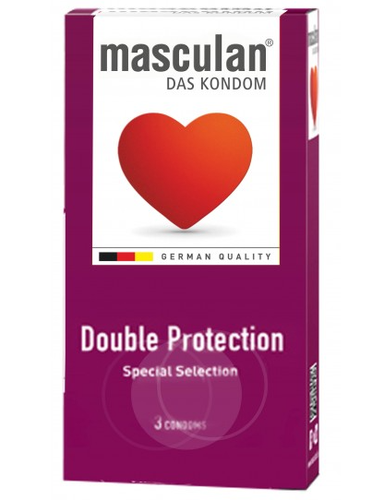 Masculan condoms 10 pack double protection