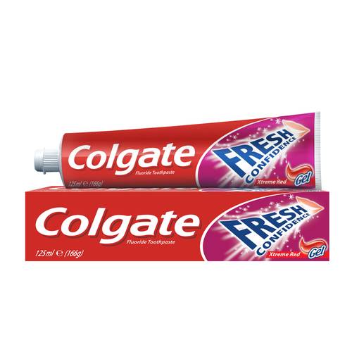 Colgate Fresh Confidence X-Treme Red Confidence Gel Toothpaste 125 ml