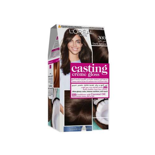 L'Oreal l Paris Casting Creme Gloss Hair Color 300 Dark Brown
