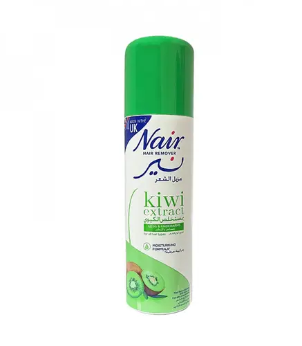 Nair Hair Removal Spray with Baby Oil - Kiwi Extract, 200 ml