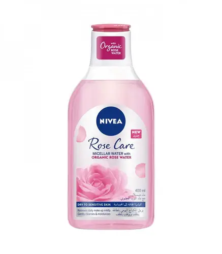 Nivea Micellar Water Makeup Remover With Organic Rose Water For Dry Skin 400 ml