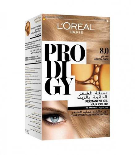 L'oreal Paris Prodigy Permanent oil Hair Color Dye, 8.0 Light Blonde