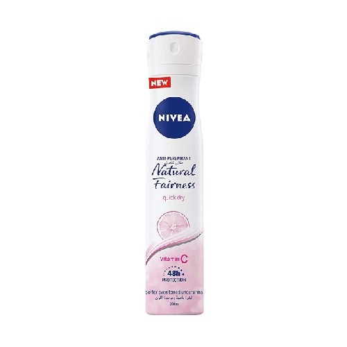 Nivea Natural Fairness Deodorant Spray For Women - 200ml