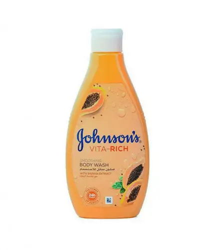Johnsons Vita Rich Smoothing Body Wash With Papaya Extract - 400ml