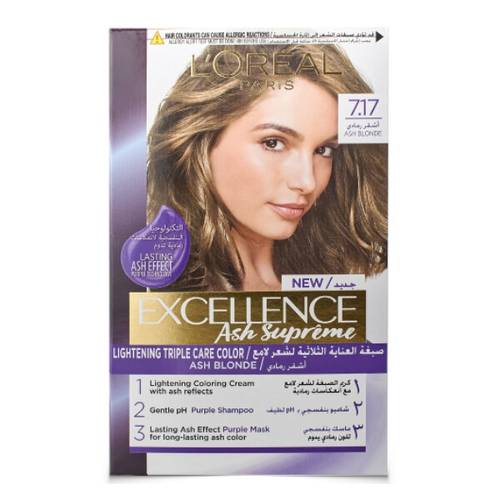 Loreal Hair Color Excellence Lightening Triple Care 7.17 Ash Blonde