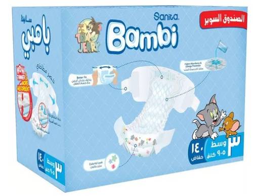 Bambi Med 3 Super Pack 140'S