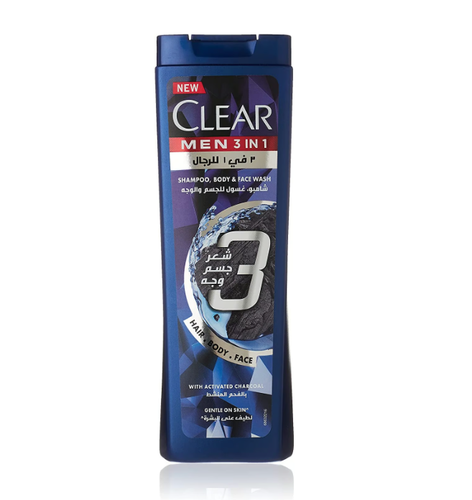 CLEAR MEN-SHP H.B.F 3IN1 400ml #6394 