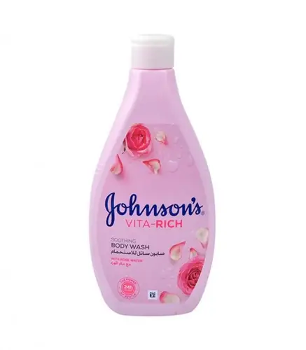Johnson's Body Wash - Vita-Rich, Soothing Rose Water, 400ml