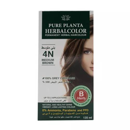 Pure Planta Herbal Color 4ٍN Medium Brown