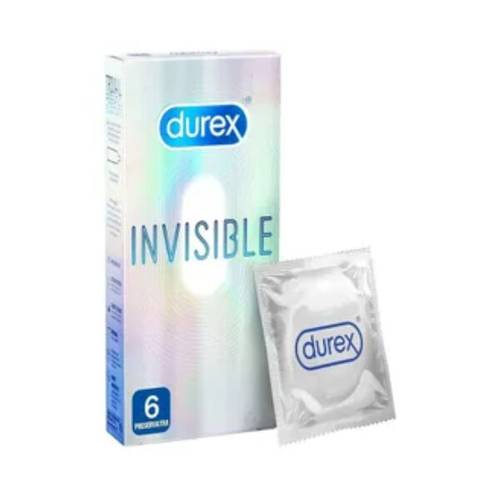 Durex Condoms 6 pack Invisible Extra Thin