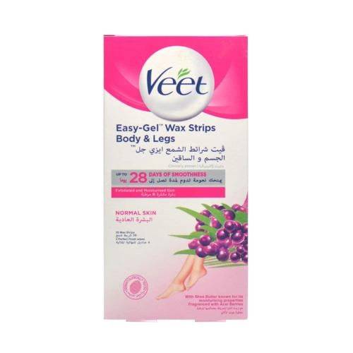 فيت شرائح شمعية جل للبشرة العادية والجسم والساقين - 20 قطعة