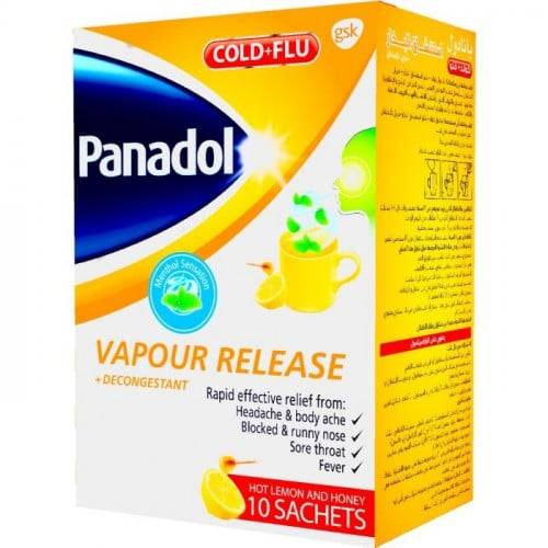 بنادول هوت ليمون وعسل - 10 أكياس