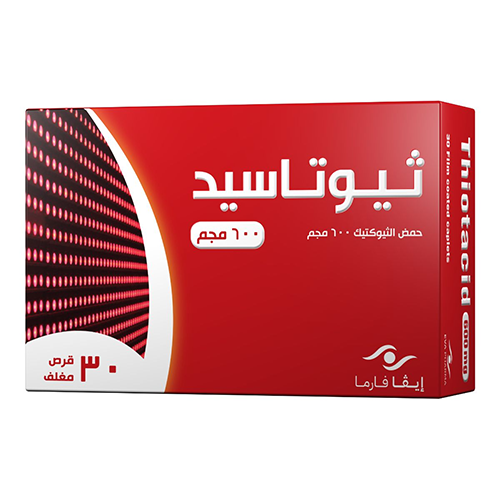 ثيوتاسيد حمض الثيوكتيك 600 ملجم - 30 قرص