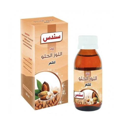 سندس زيت اللوز الحلو للشعر - 100 مل
