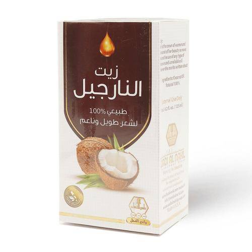 وادي النحل زيت النارجيل لشعر طويل وناعم 125مل