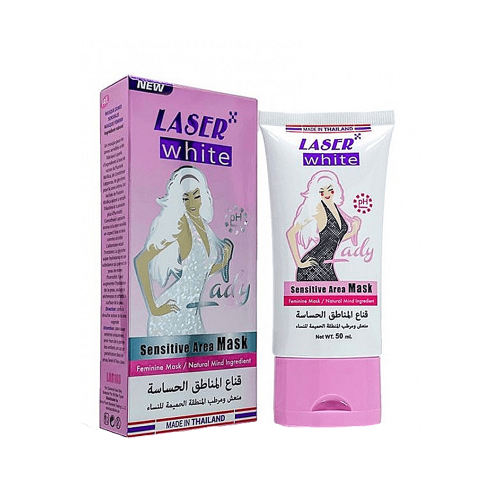 ليزر وايت قناع المناطق الحساسة, منعش ومرطب المنطقة الحميمة للنساء - 50 مل