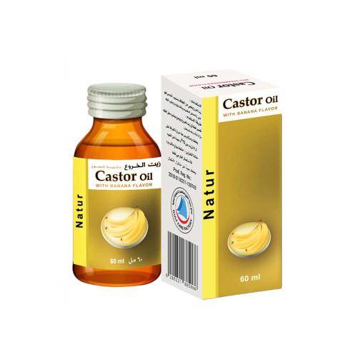 ناتور زيت خروع بنكهة الموز - 60 مل