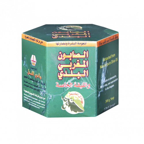 وادي النحل الصابون المغربي + ليفة هدية