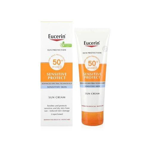 يوسرين كريم الحماية من الشمس للبشرة الحساسة (+SPF50) 50مل