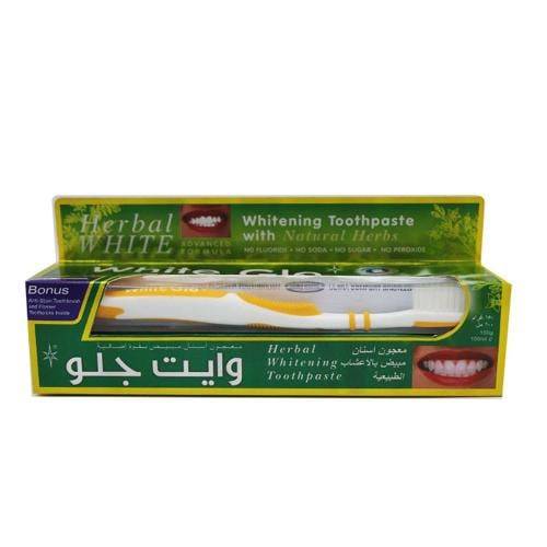 وايت جلو معجون مبيض للاسنان بالاعشاب الطبيعية - 100 مل