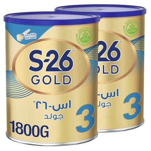 حليب اس 26 جولد (3) ( عبوة مزدوجة ) 2*1800 جم