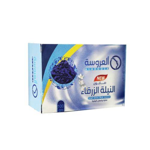 العروسة صابون النيلة الزرقاء نضارة ولمعان للبشرة - 100 جم