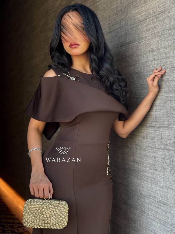 فساتين سهرة أنيقة بتطريز كرستال